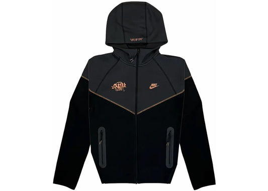 Nike Sportswear Tech Fleece x Central Cee Full Zip Hoodie Black/Metallic Red Bronze