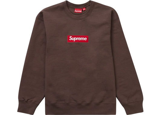 Supreme Box Logo Crewneck (FW22) Brown