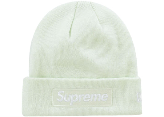 Supreme New Era Box Logo Beanie (FW23) Light Green